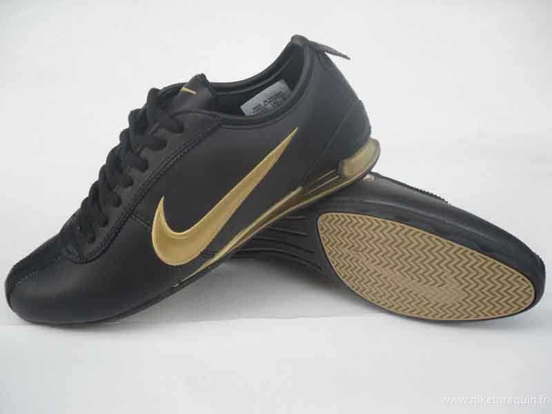 Nike Shox R2 mens noire doree (1)